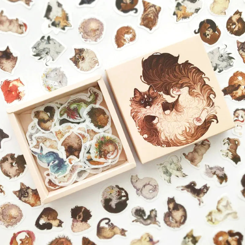 200 pc washi paper sticker box set with Japanese paper, assorted colours, 10x10cm outer pack