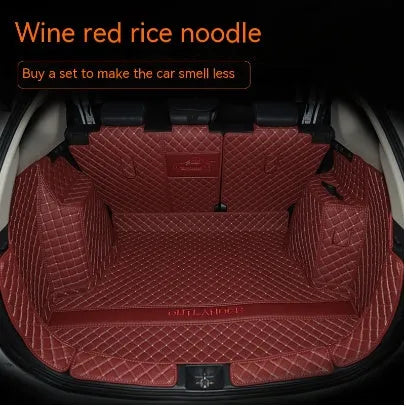 Mitsubishi Outlander custom boot liner mat with 3D raised edges in a non-slip TPE XPE material.