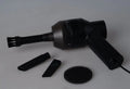 Black desktop mini vacuum cleaner with USB cable for keyboard and computer cleaning