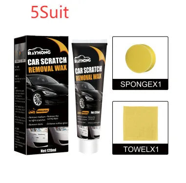 120ml car scratch wax kit with sponge and towel for paint surface repair