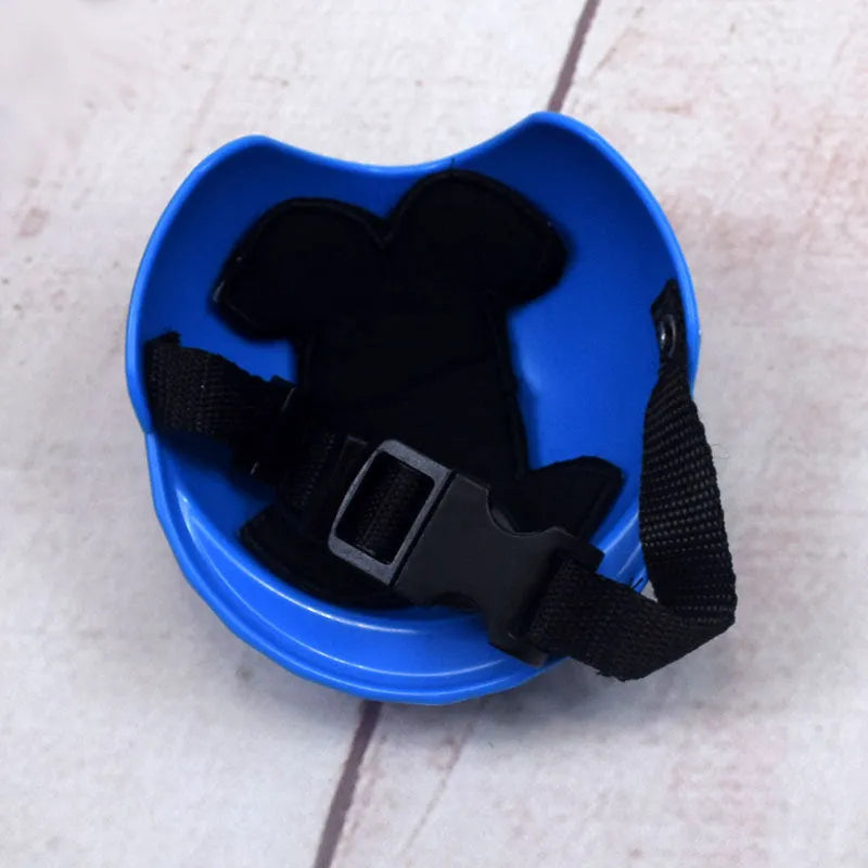 Japanese-style plastic dog motorcycle cap helmet in various colours and sizes for small dogs