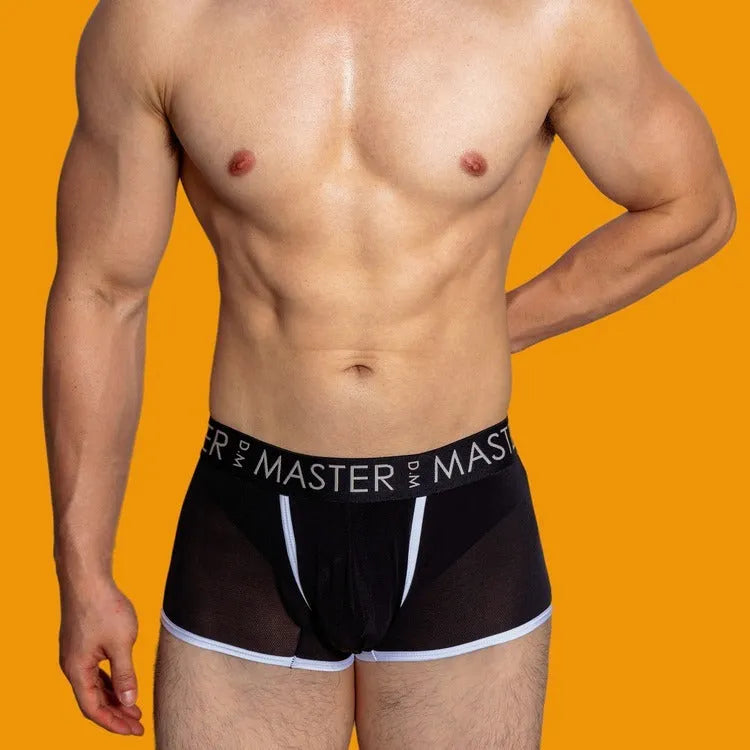 Men's low waist ice silk shorts in solid colours showing quick-drying lightweight construction
