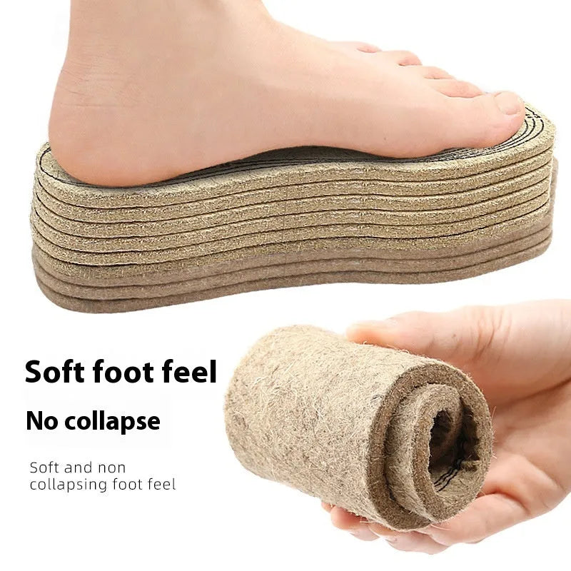 6.5mm wool carpet insole, chemical fibre, unisex adult, tailorable multi-code segment, one pair