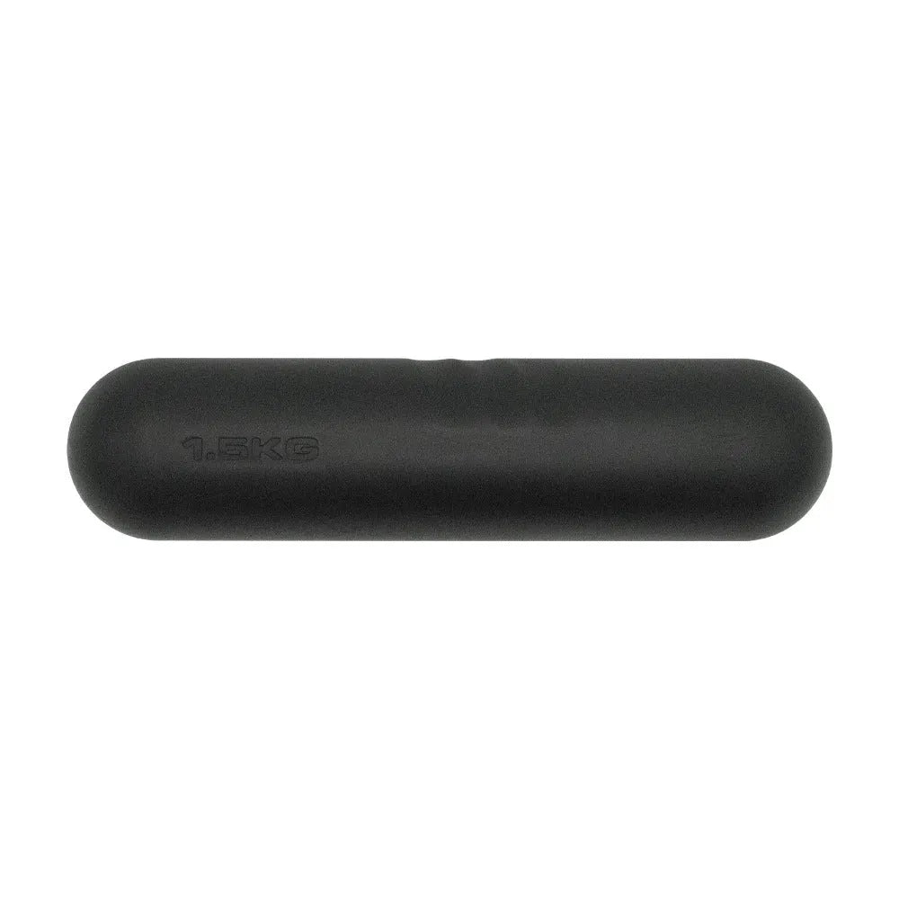 Silicone-edged hand-drawn dumbbell stick fitness equipment in choice of colours and weights.