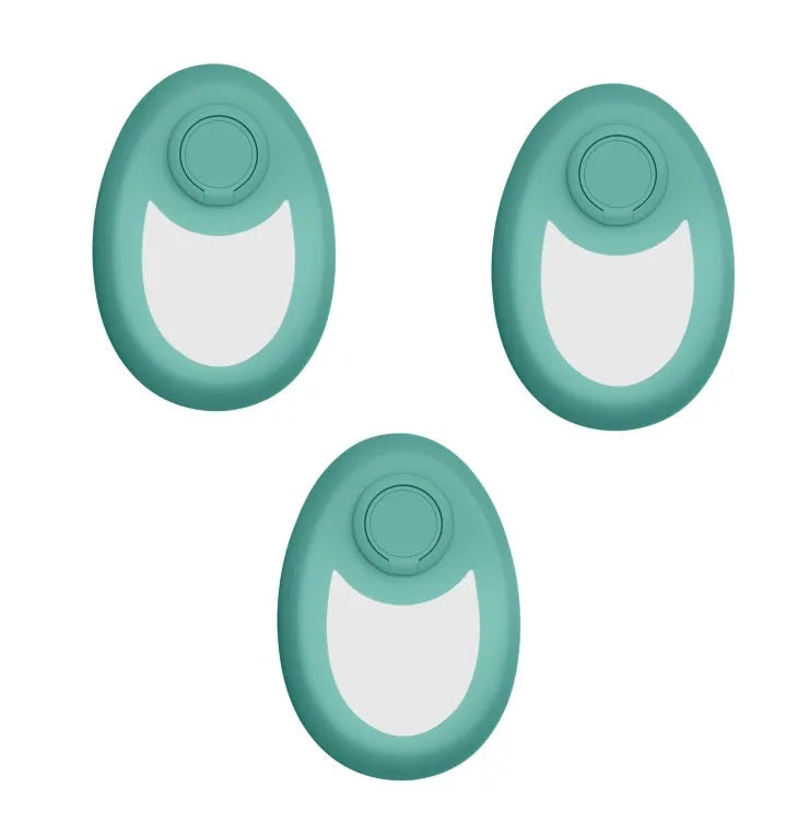 CJEER flat crystal hair removal device in green, purple or black with metal finger ring.