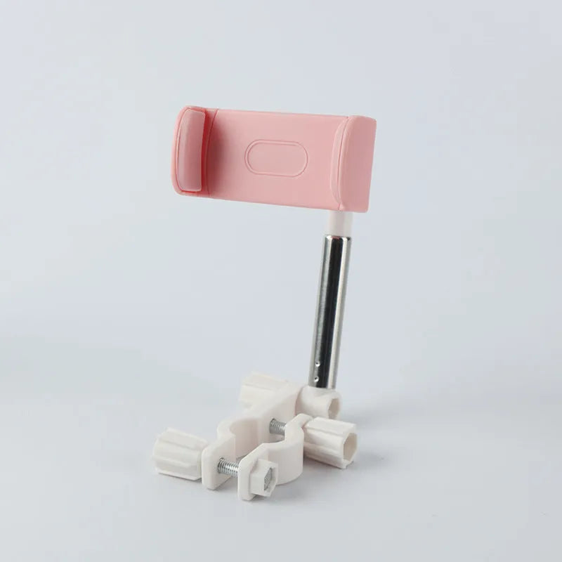 Black car windscreen phone holder with 360-degree rotating head on a suction cup mount.