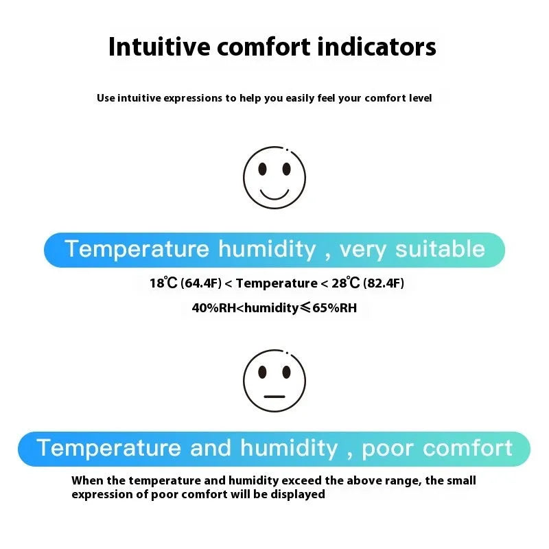 Graffiti Bluetooth temperature moisture meter with LCD display in compact ABS casing