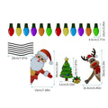 Medium Christmas elk reflective magnetic car decoration sticker in colour RFM025