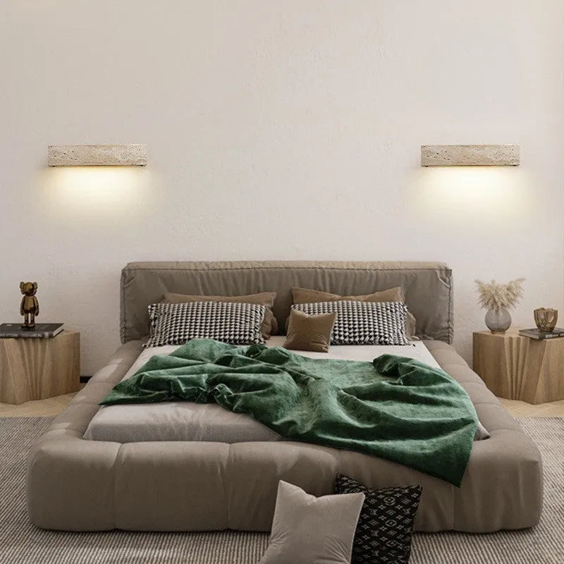 Modern simplicity bedside wall lamp in 24cm or 42cm with 3 colour light and 220V voltage