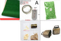 Gold coin treasure box doll house accessories mini model ornaments with alloy pieces and LED light string