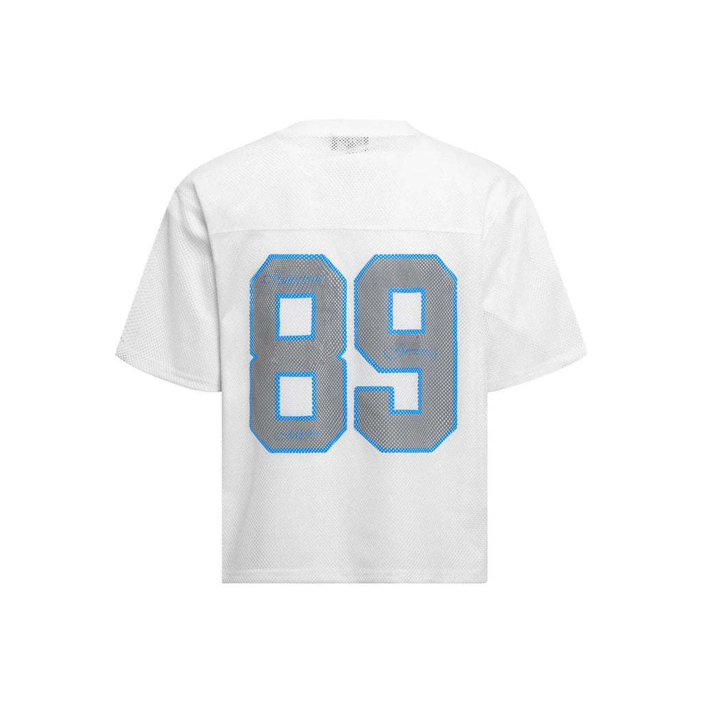 Loose-fit casual t-shirt in black and white colours with regular sleeves