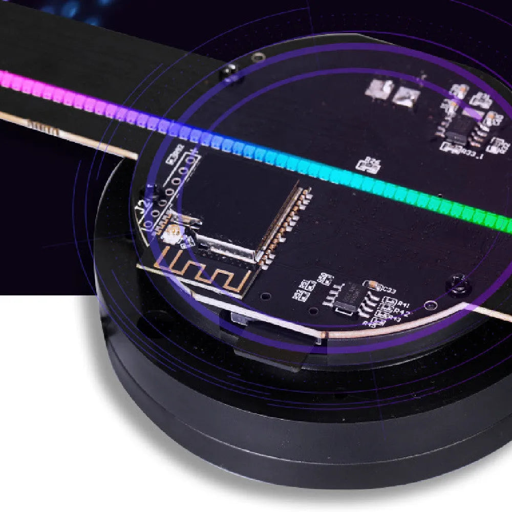 Upgraded naked eye 3D holographic advertising machine fan screen with 42 cm display