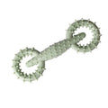 Blue TPR dog chew toy ring measuring 16cm diameter for teething puppies