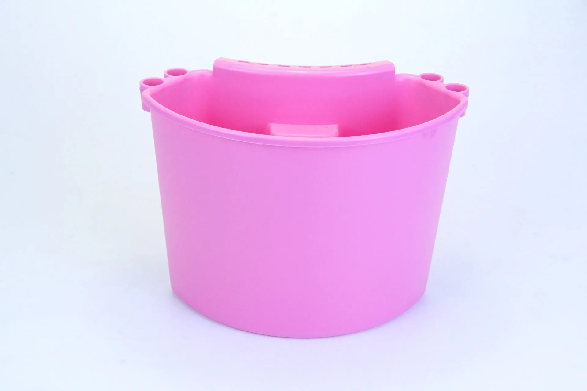 PP plastic car washing bucket in red colour for vehicle cleaning