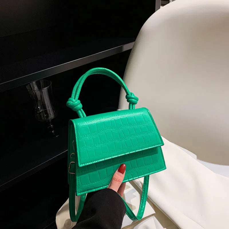 PU commuter underarm bag for women, horizontal rectangle, single strap, soft body, available in nine colours.