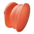Grey and orange head pillow and lumbar support set for lorry driver seat