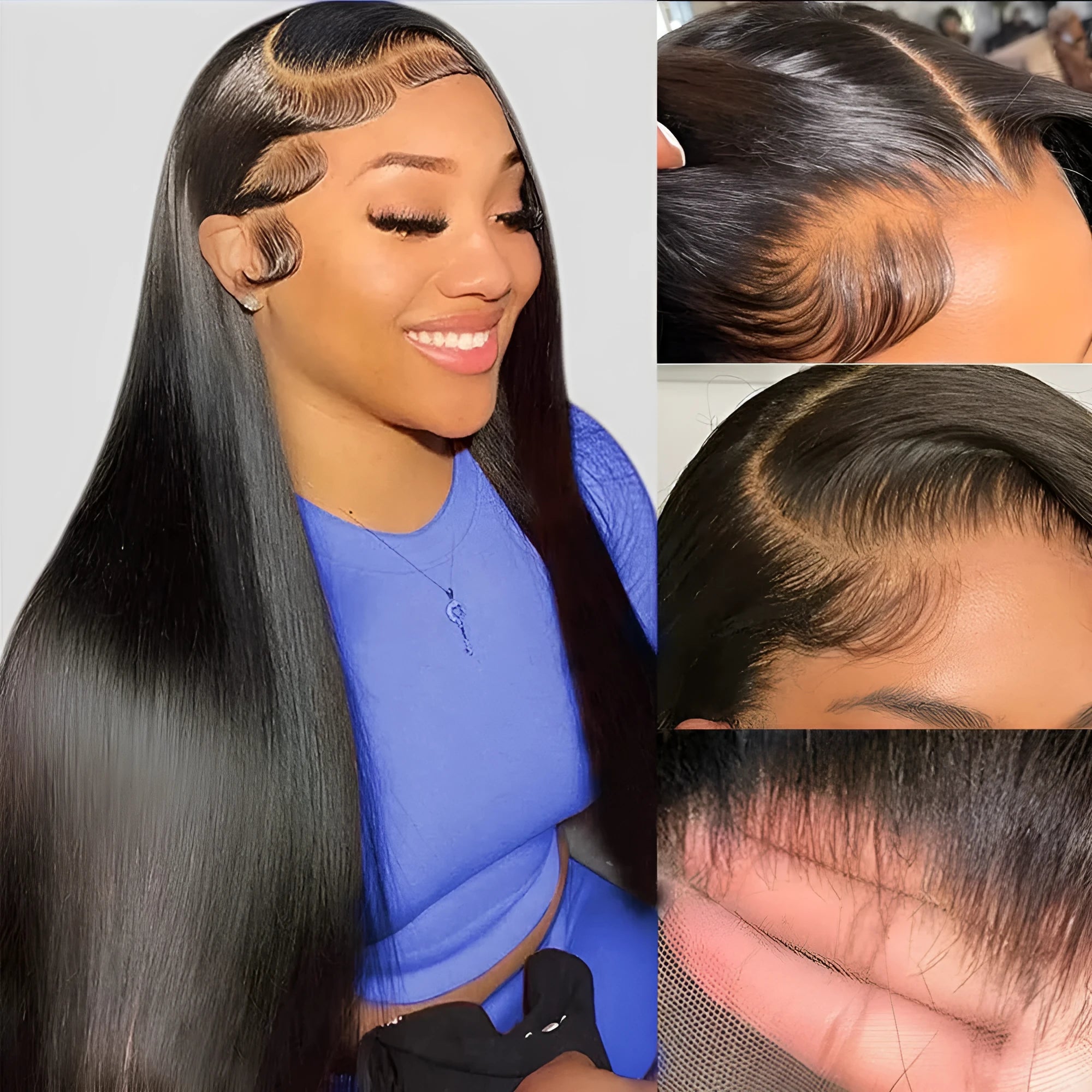 Human hair HD lace wig exotic style hand woven real hair in brown tone on mannequin head, 18-30 inch length options