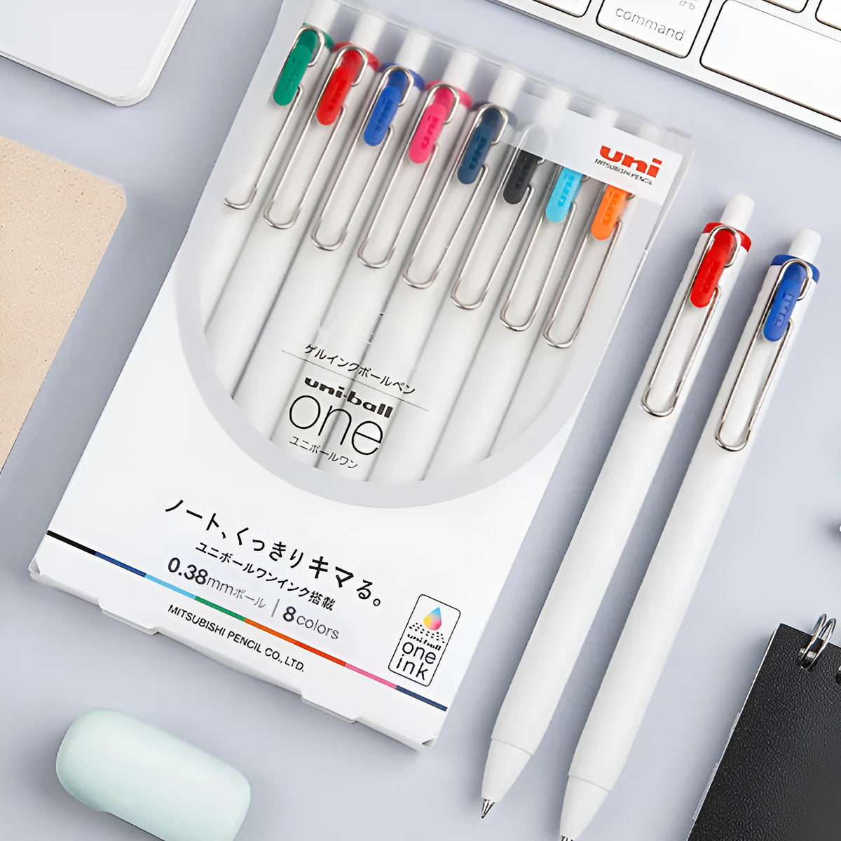 Gel sign pen, 140mm body, 0.38mm or 0.5mm tip, black blue red blue-black, 10 pcs box