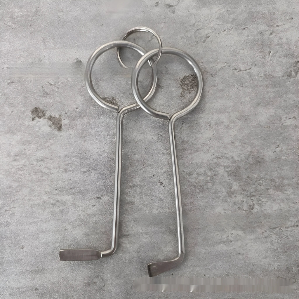 Two-piece alloy wrench tool set for portable household DIY use