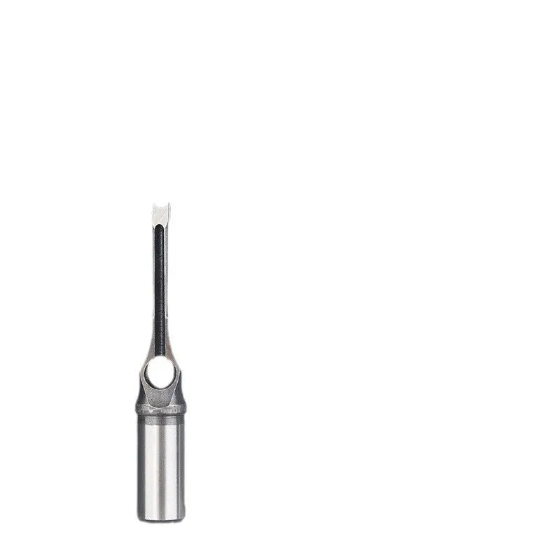 Carbon steel square hole drill bit and core set measuring 12.7mm for woodworking.