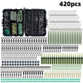 Black portable fishing accessory box containing 420 pieces of European carp fishing gear set