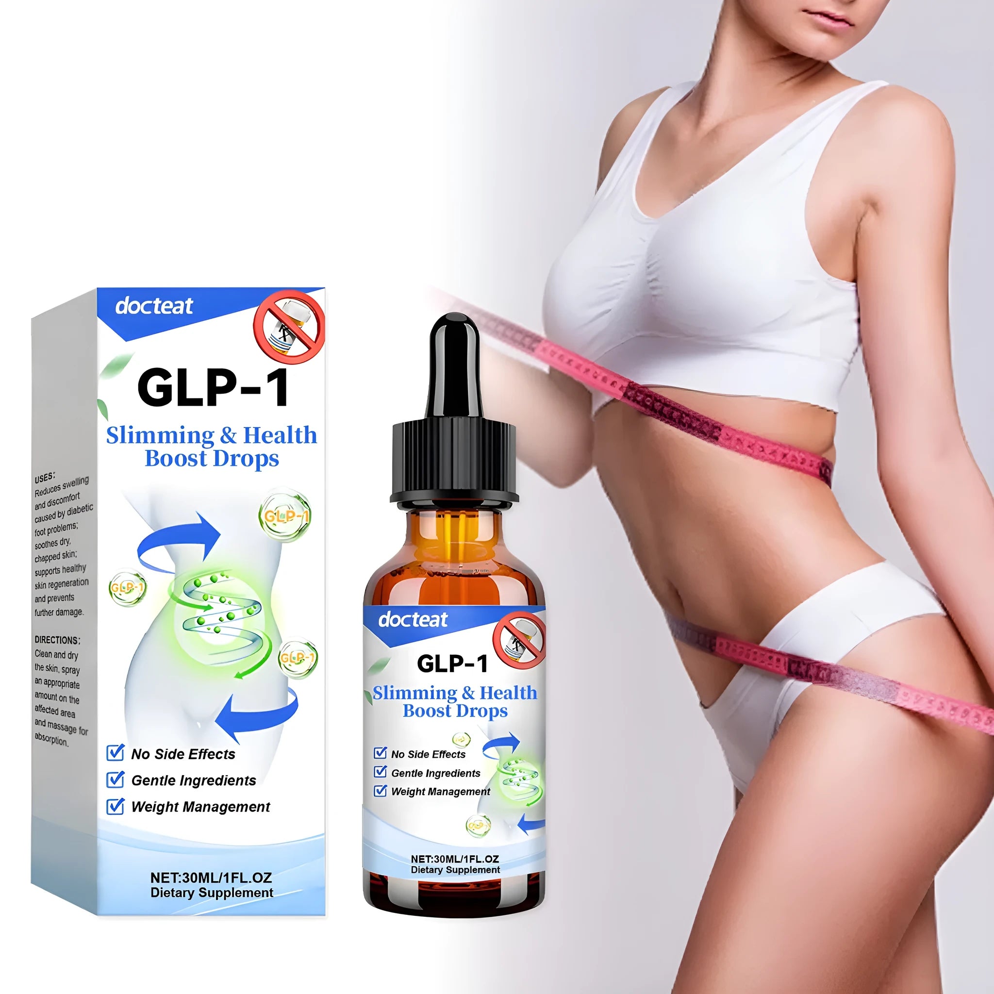 30ml glass dropper bottle of Traditional Chinese Medicine Intestinal Care liquid extract