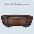 Classical style purple clay gardening pot for indoor plants, dimensions 50x39x16 cm.