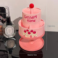 Rotating beige cosmetic brush storage barrel with 18-litre capacity on a table.