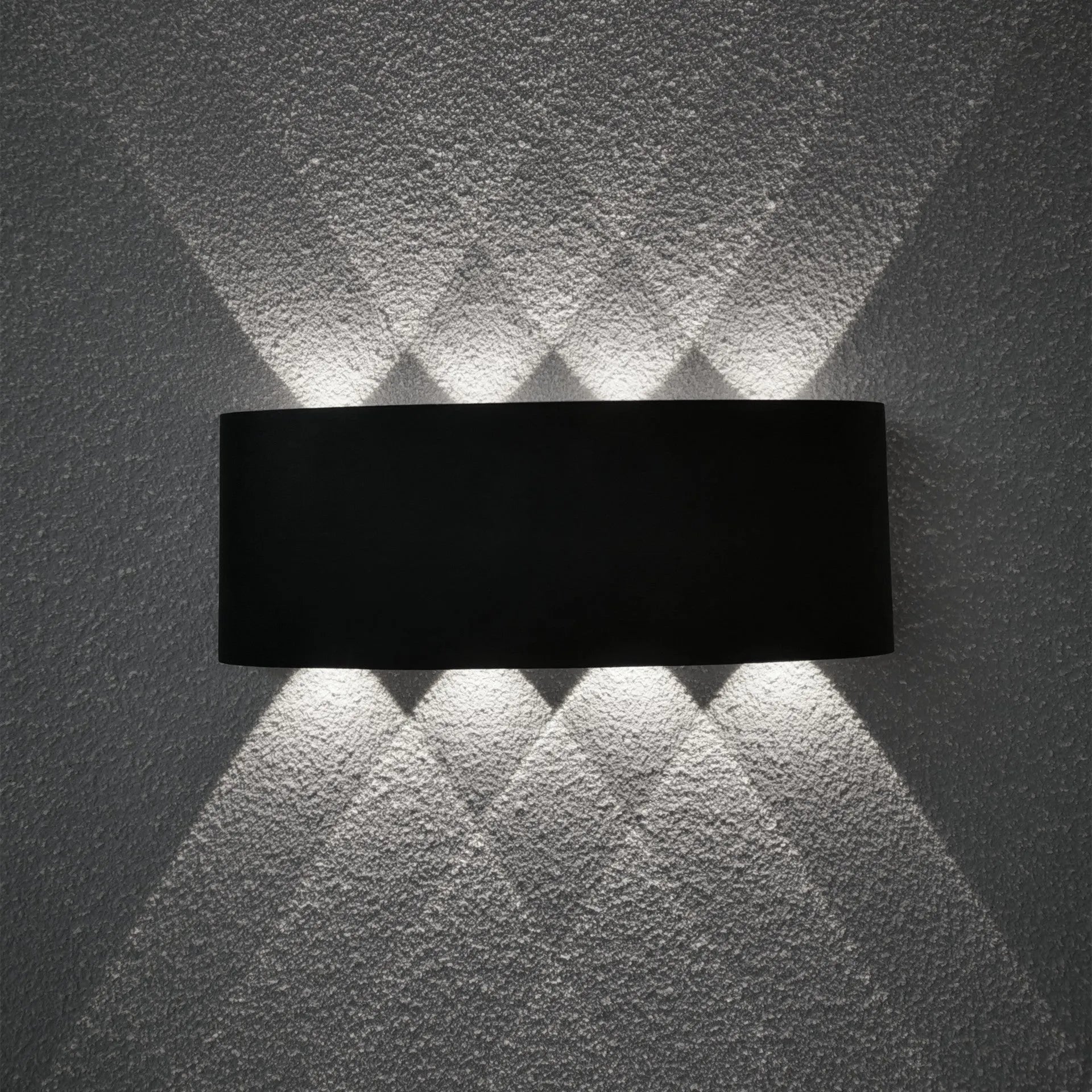 Modern black aluminium LED corridor lamp for TV background and aisle lighting