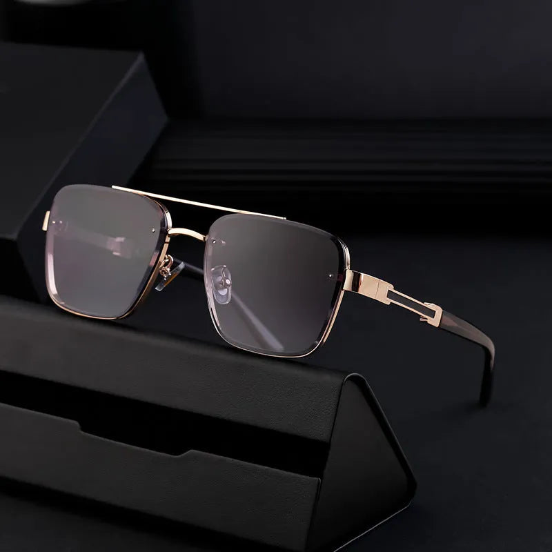Men's vintage sunglasses with UV protection available in seven colour options