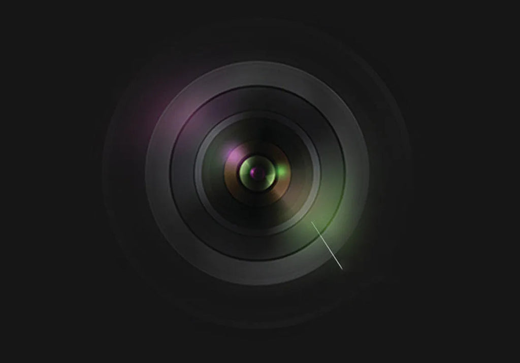 Black touch-screen car dashcam for 1080P front and rear recording with 170 degree wide angle lens