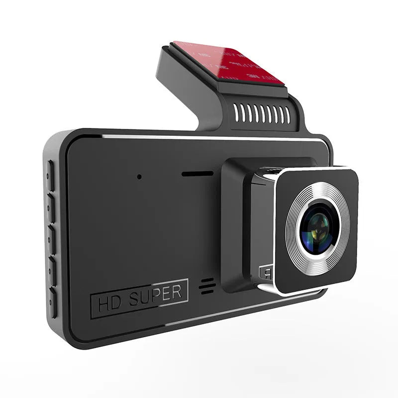 4-inch touch screen dual lens dashcam for front and rear vehicle recording