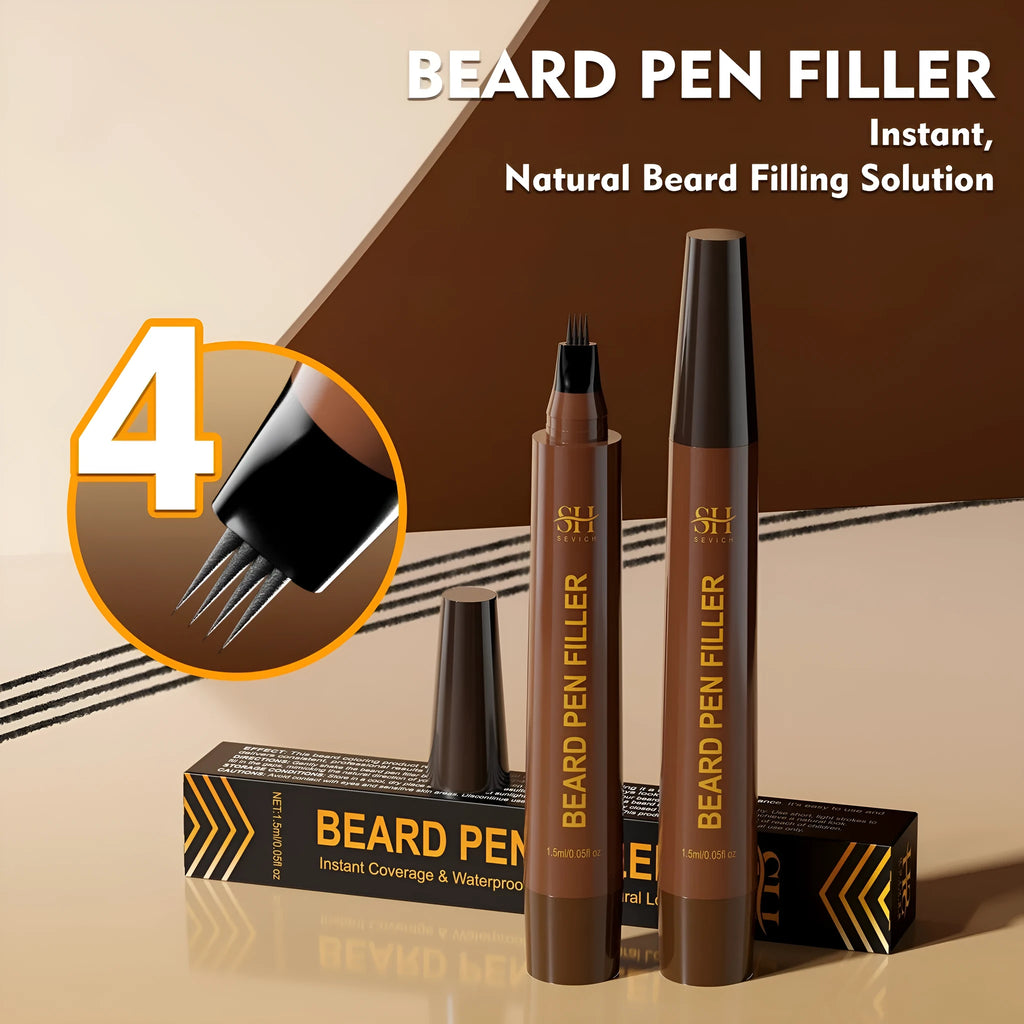 Men's black sweatproof eyebrow pencil for beard and brow definition