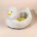 Duck-shaped pet bed sofa in soft polyester for small dogs and cats