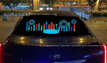 90cm car voice control rhythm lamp with electroluminescent panel and USB connection