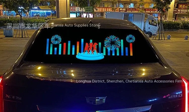 90cm car voice control rhythm lamp with electroluminescent panel and USB connection