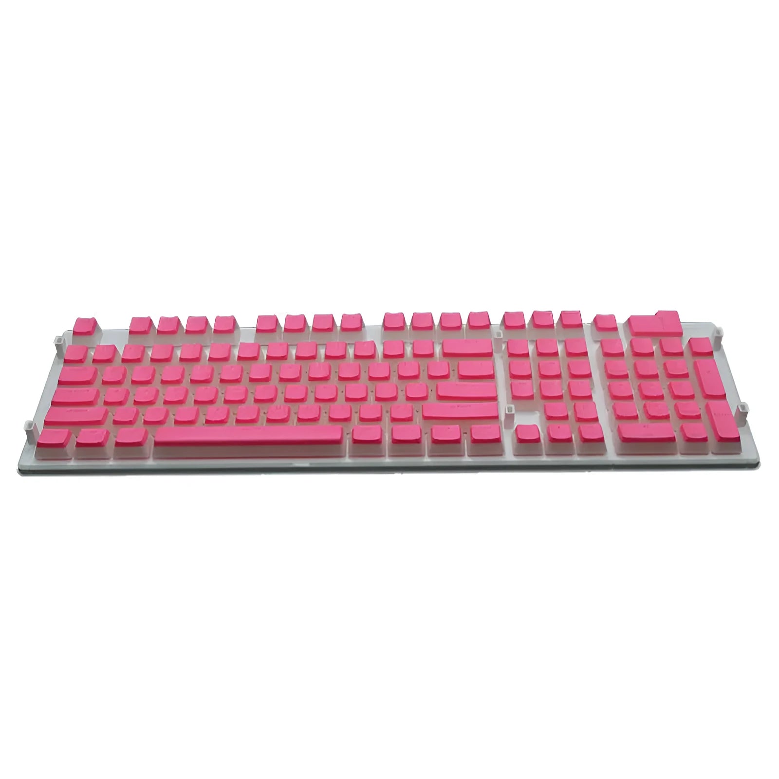 PBT104 profile double skin pudding cream translucent mechanical keyboard keycap set with 108 keys in multiple colour options