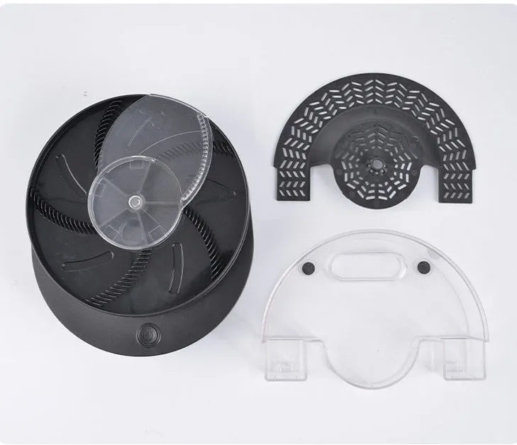 Electric fly trap in white for household use, with easy-clean cage and enlarged bait trough