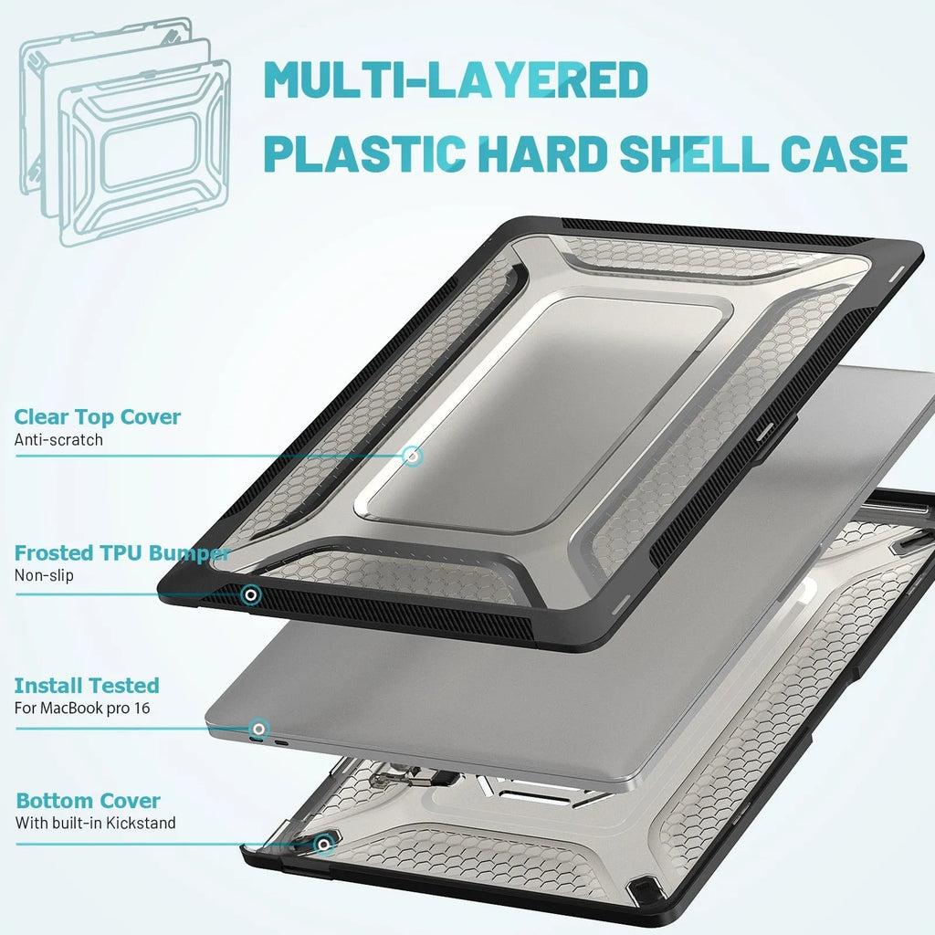 Hard plastic protective shell case for Apple MacBook laptop in four colour options.