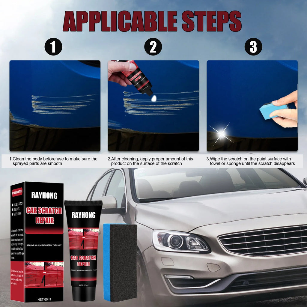 60ml car scratch repair wax bottle for automotive paint surface maintenance