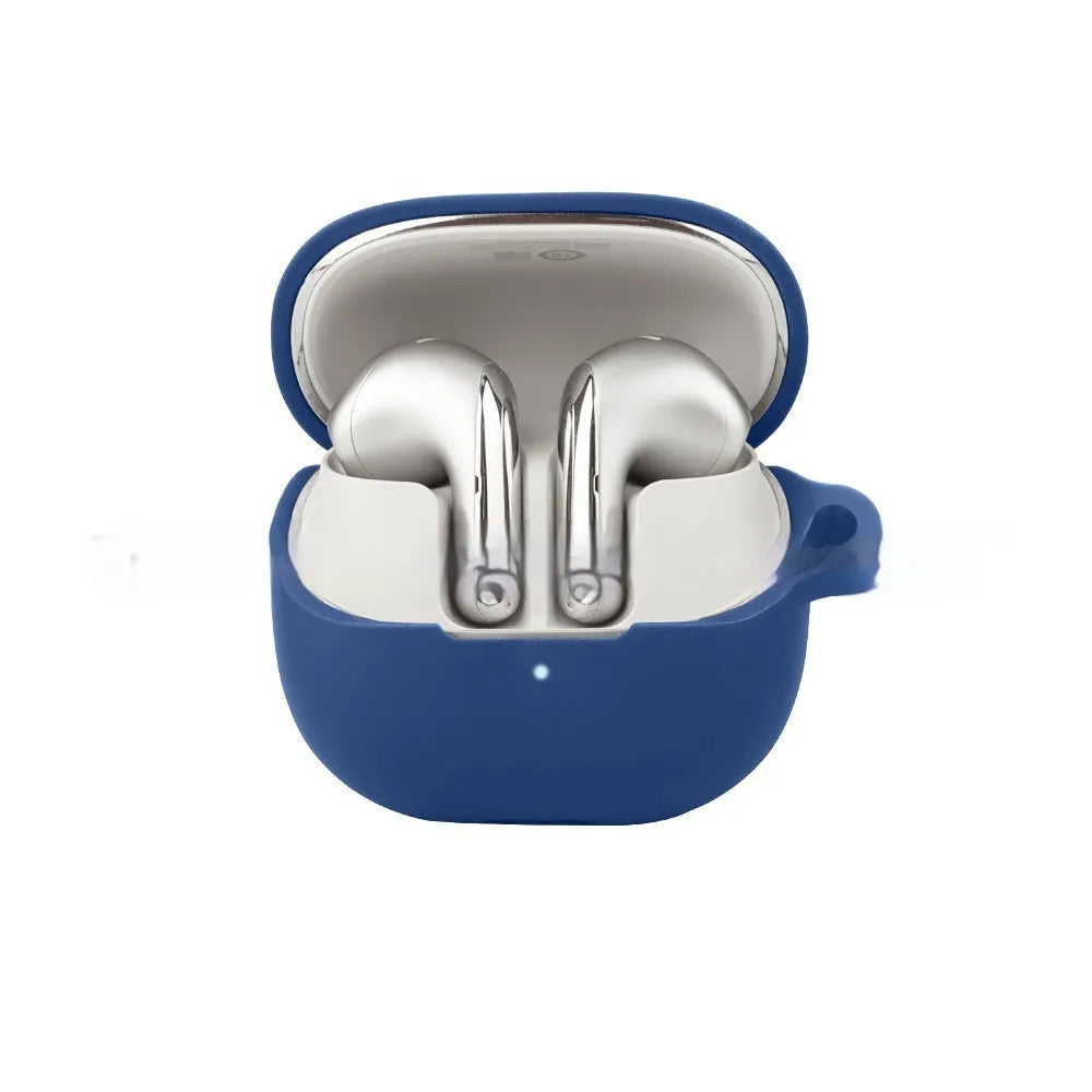 Soft silicone protective case for Buds5 headset in black nude colour, handmade shell