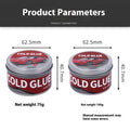 Tube of specialised cold glue for automotive paintless dent repair (PDR) on a car panel.