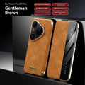 Electroplated diamond grid anti-fingerprint phone case for Huawei smartphones in imitation leather