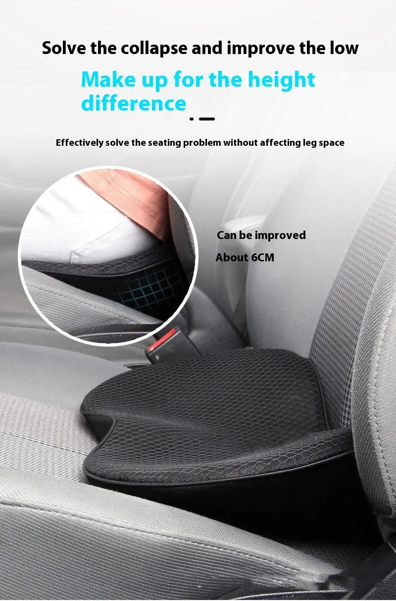 Memory foam car cushion in beige, black, brown and red colour options