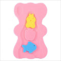 Non-slip baby bath sponge mat in blue, 4.7 cm thick polyurethane cushion for infant pool and tub use