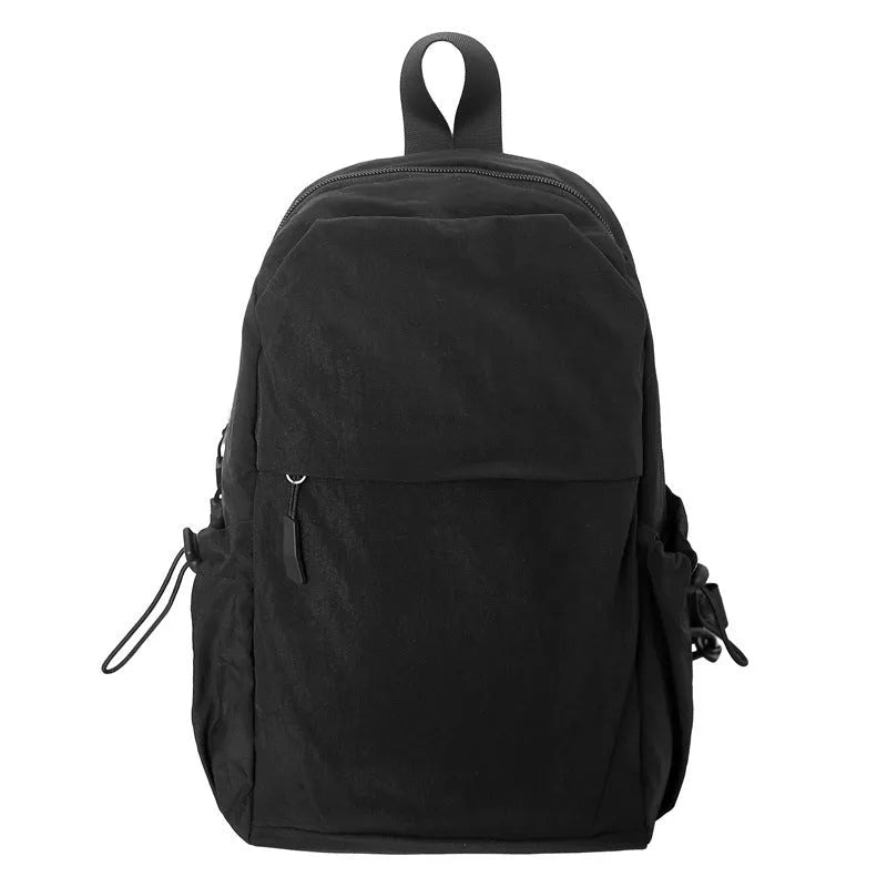 Waterproof nylon backpack in black, green, grey, or white, free size, crossbody or chest bag for outdoor travel.