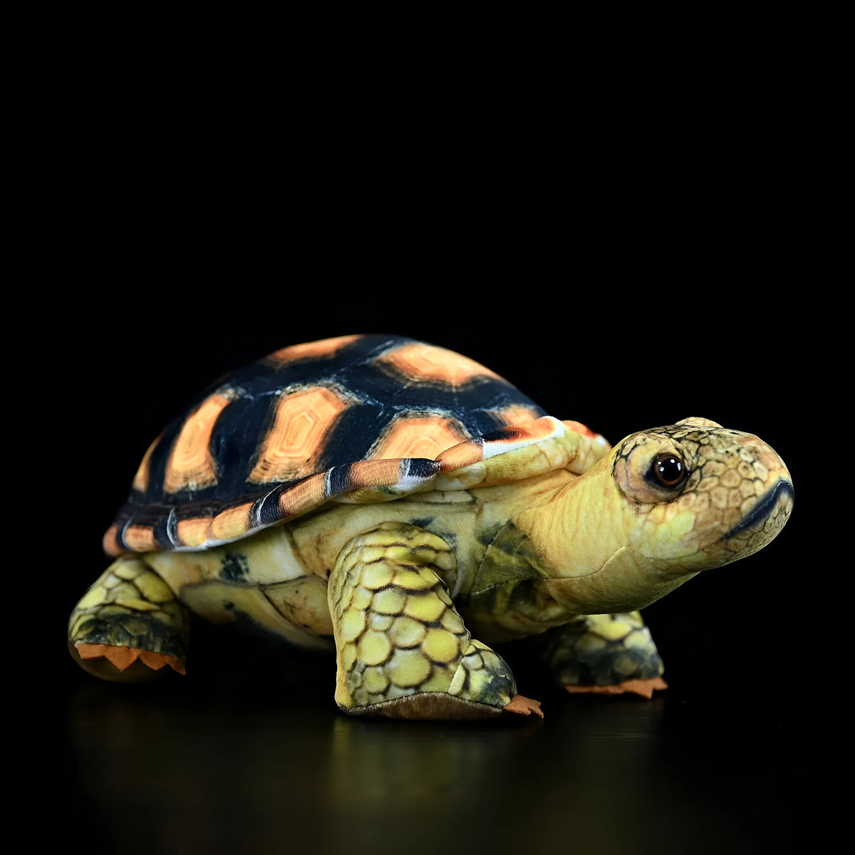 35cm velvet simulated land turtle plush doll in tortoise style with PP cotton filling