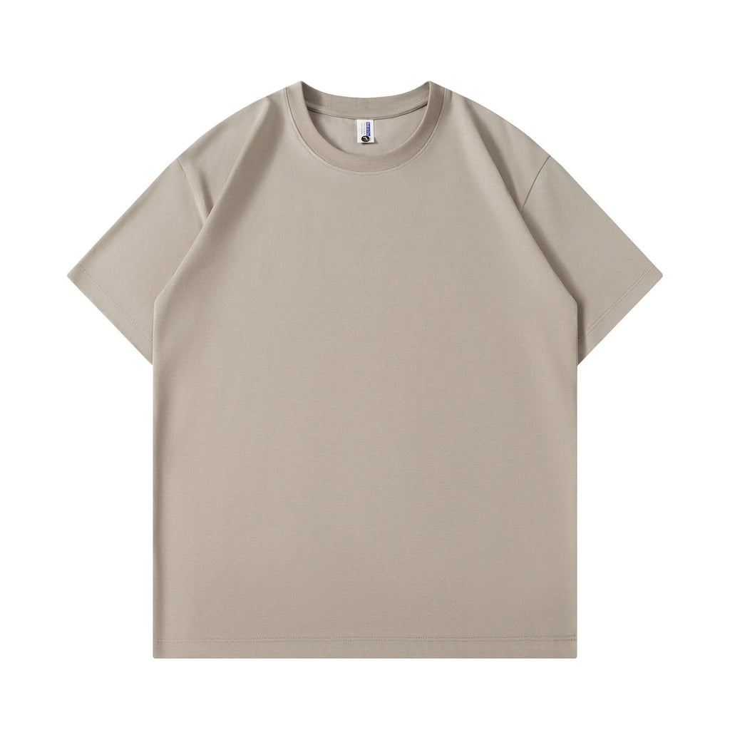 Cotton loose fit unisex t-shirt in various solid colours with short sleeves