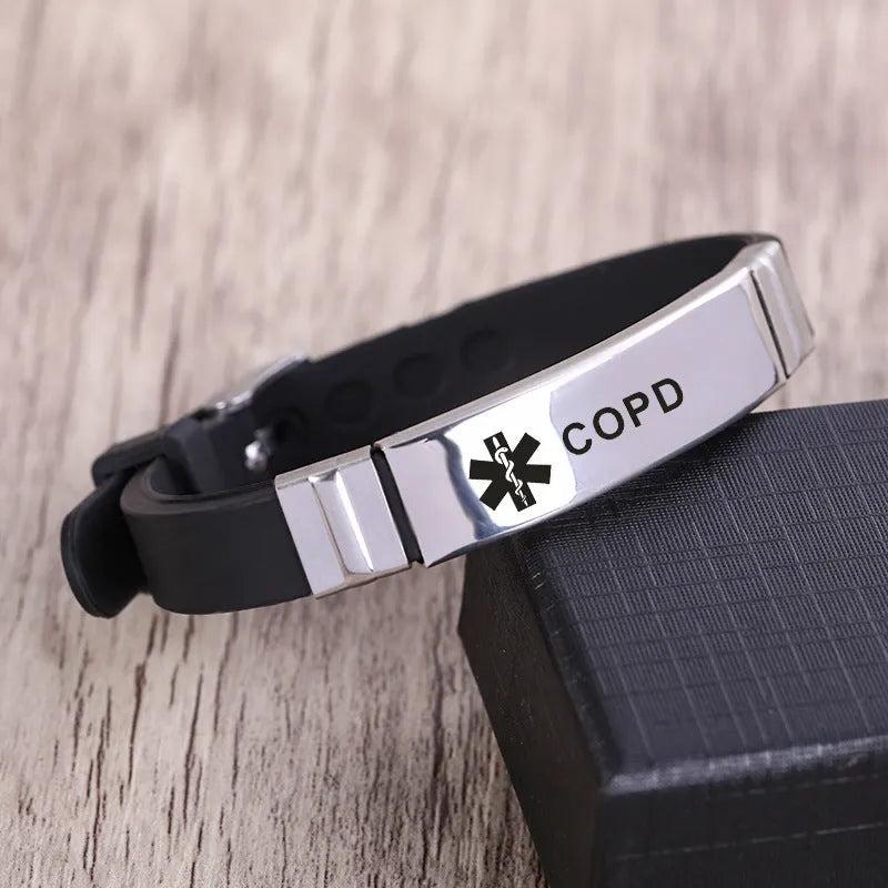 Stainless steel geometric bracelet in allergy colour, single metal cuff with angular design