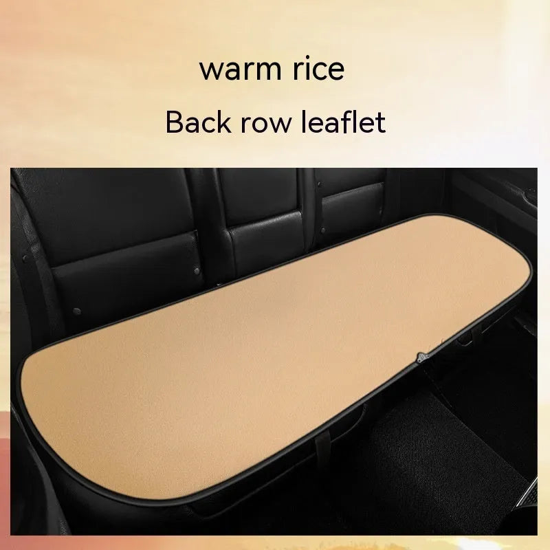Car heating cushion with auto temperature function and cotton filling in beige, black or coffee brown colours